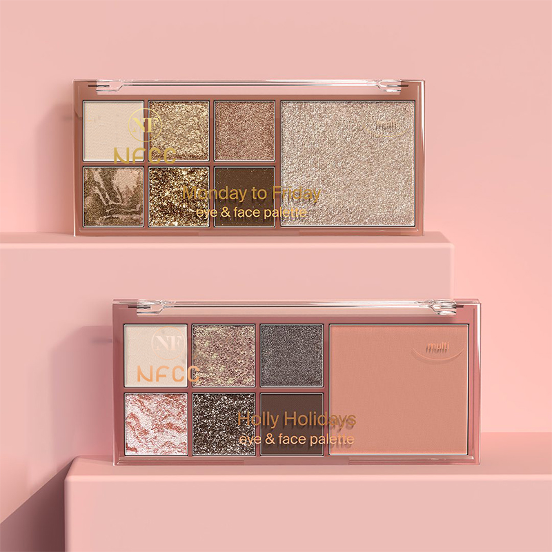 Paleta de maquillaje para ojos y rostro de belleza