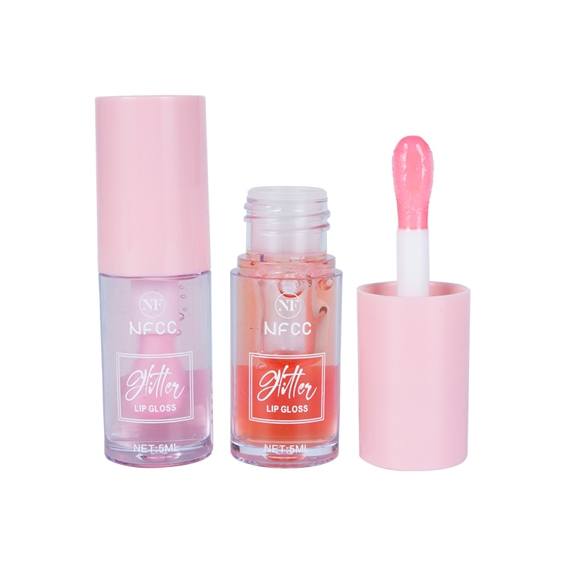 Aceite de labios de vitamina e brillo rosa