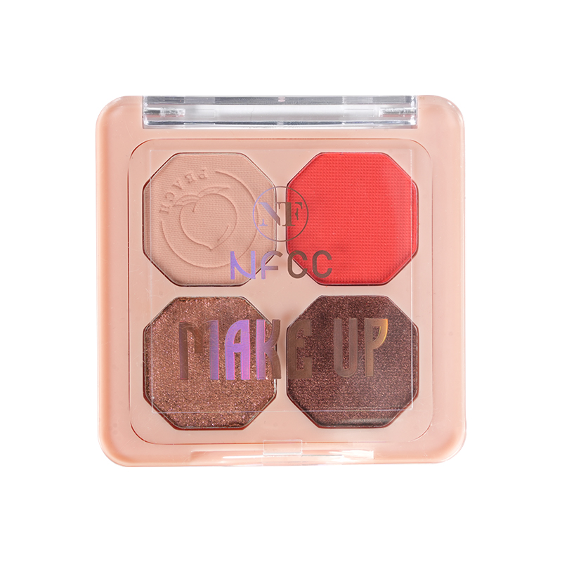 Paleta de sombras de ojos mate y metálica de alto pigmento neutral