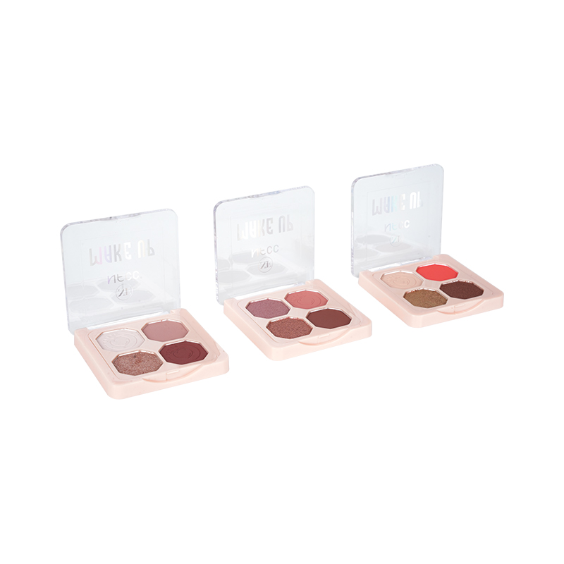 Paleta de sombras de ojos mate y metálica de alto pigmento neutral
