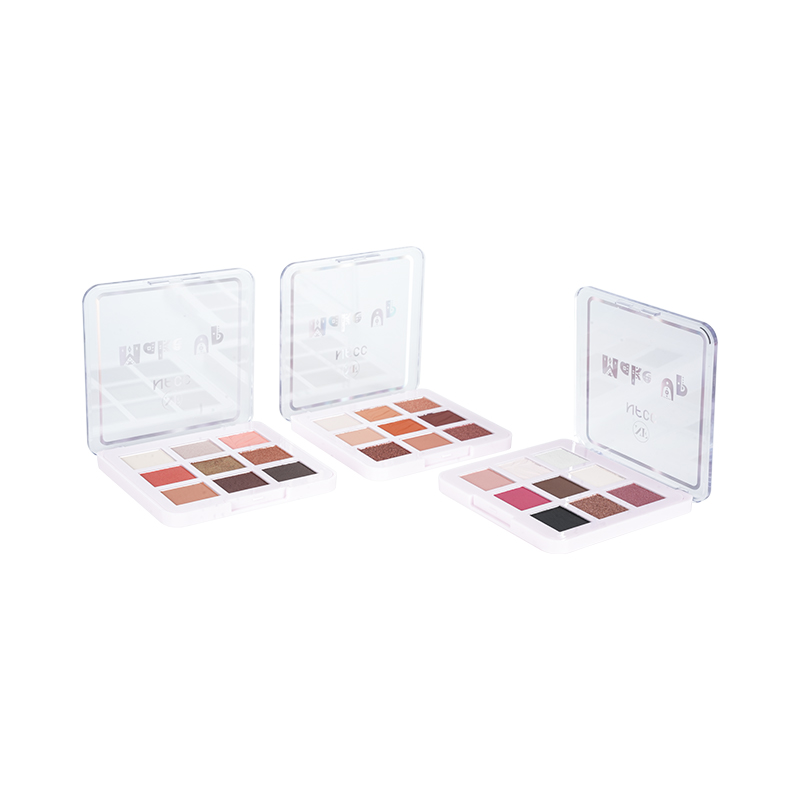 9 sombra Paleta de sombras de ojos orgánicas mate y brillo