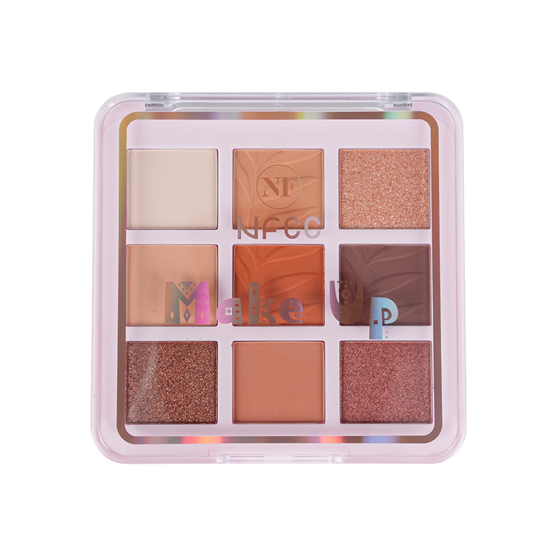9 sombra Paleta de sombras de ojos orgánicas mate y brillo