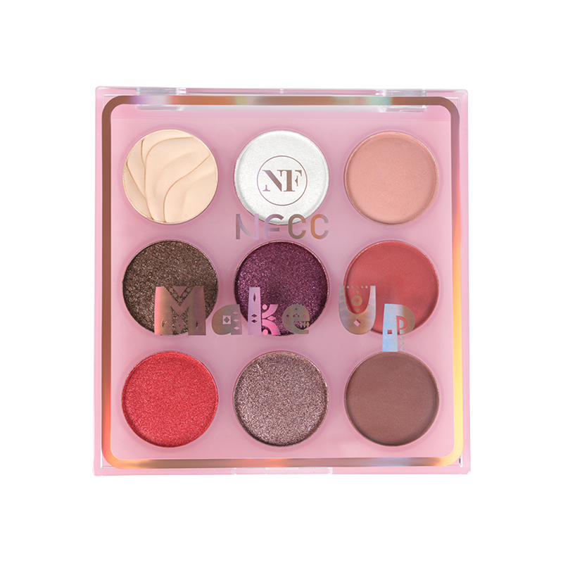 9 Color Paleta de sombras de ojos orgánicas