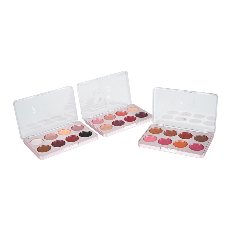 8 Color Paleta de sombras de ojos calientes mate y brillo