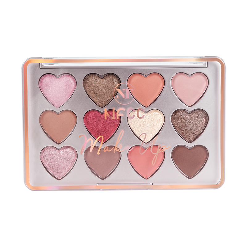 Paleta de sombras de ojos naturales calientes de 12 colores