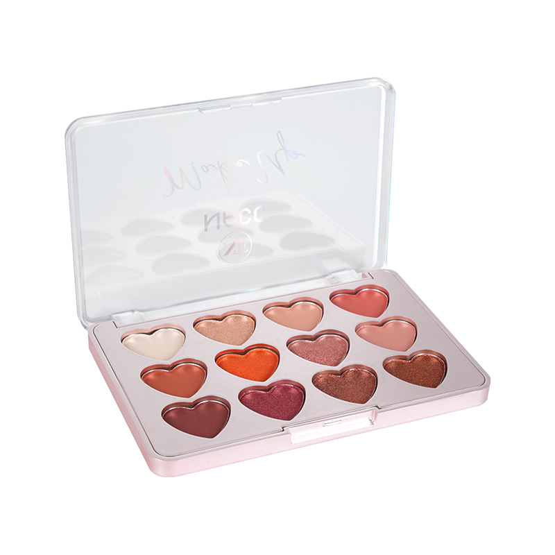 Paleta de sombras de ojos naturales calientes de 12 colores
