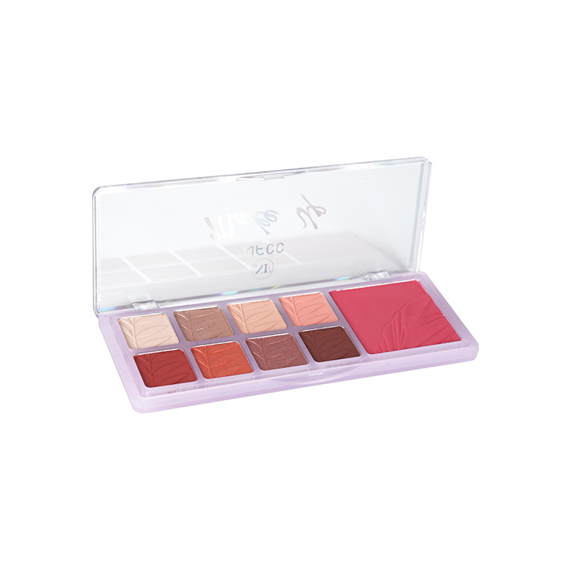 8 sombra de ojos color y paleta de rubor