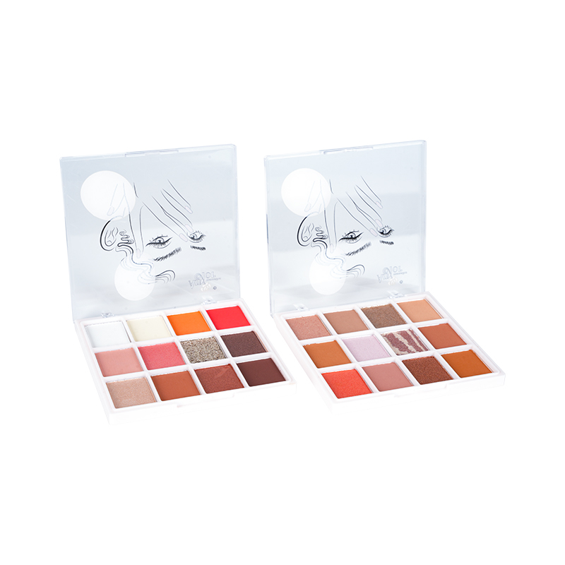 Paleta de sombras de ojos desnudas de 12 colores