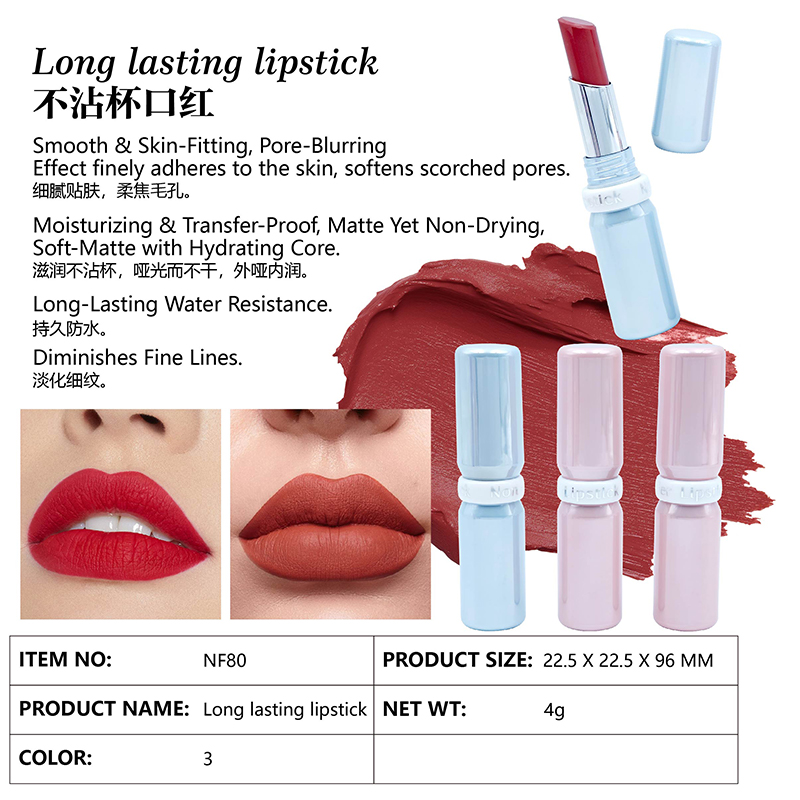 Lápiz labial de larga duración