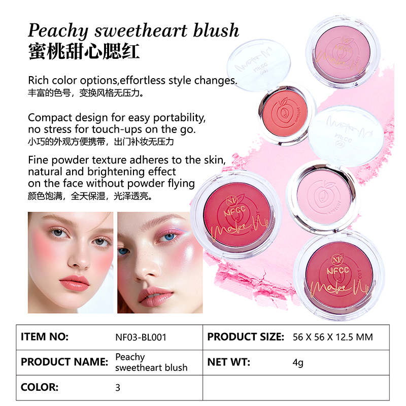 Rubor melocotón cariño