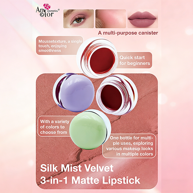 Barra de labios mate 3 en 1 Silk Mistvelvet