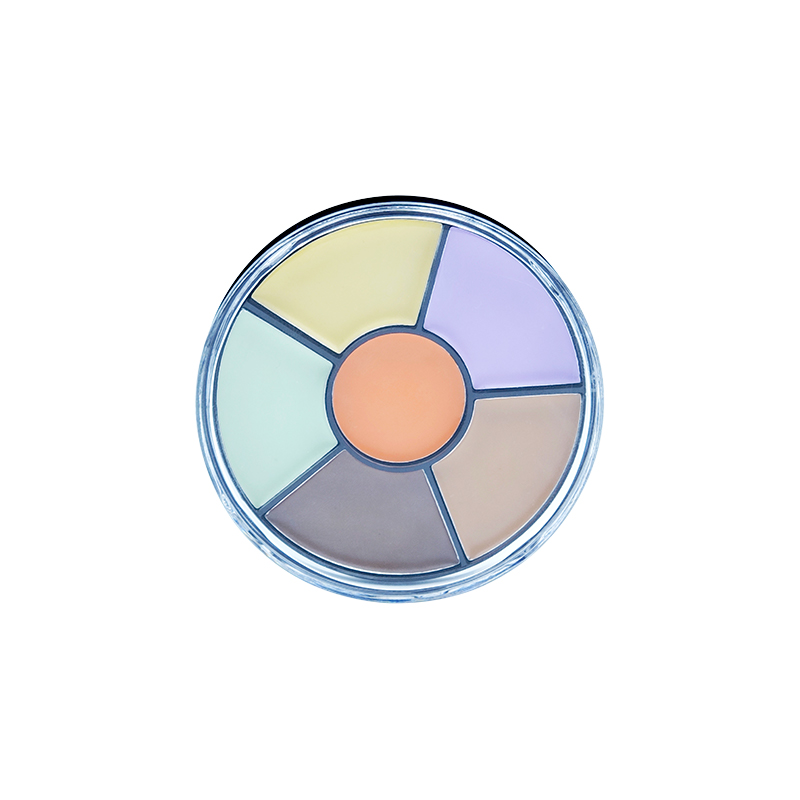 Paleta de correctores de seis colores